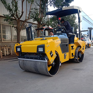 Kostenlose Ersatzteile <span class=keywords><strong>3</strong></span> Tonnen Straßenwalze Dieselmotor Doppeltrommelvibrator Asphaltverdichter Walze Werkspreis - Product Image 2