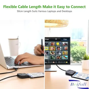 <span class=keywords><strong>สาย</strong></span>แปลงฮาร์ดไดรฟ์อะแดปเตอร์ USB 2.0เป็น <span class=keywords><strong>SATA</strong></span> สำหรับ2.5 "3.5" <span class=keywords><strong>HDD</strong></span> SSD พร้อมอะแดปเตอร์2A 12V - Product Image 6