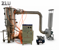 Granulateur-sécheur à lit fluidisé de laboratoire FL à granulés effervescents avec chauffage électrique et moteur, écologique