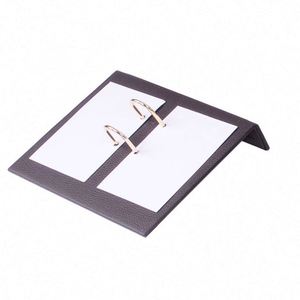 Ensemble de bureau en cuir marron, organiseur de bureau avec accessoires, accessoires de bureau marron - Product Image 6