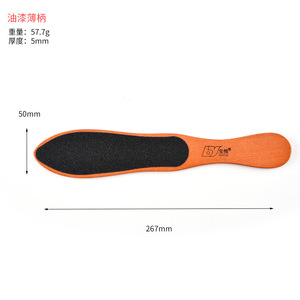 Lime à pied en bouleau naturel, pédicure, lime à ongles, dissolvant de callosités, poignée en bois, soins personnels, outils de soins des pieds - Product Image 3