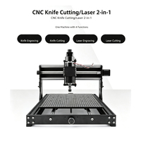 Router CNC Tipo Gantry 4030Pro 2 en 1, Máquina de Grabado Láser de Fibra y Fresado CNC, Husillo de 500W, Compatible con Madera, Acrílico, PCB, Láser de 20W