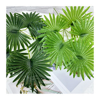 5 Fourchettes de feuilles d'alocasia artificielles en plastique, style palmier de Madagascar, Nouveaux produits, Haute qualité, Économique