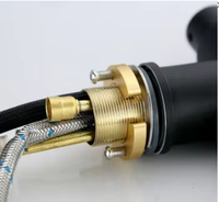 Robinet de cuisine 3 voies en laiton massif avec bec verseur pour eau potable, 360° °   Robinet d'évier de cuisine pivotant