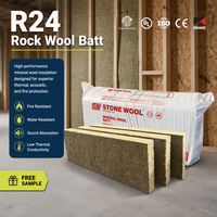 Canada CAN/ULC S102 Laine de roche ignifuge insonorisante pour murs R24 5,5 pouces Isolation thermique Laine de roche