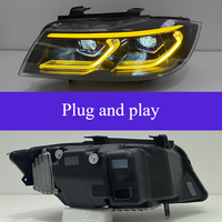 JYGD Phares LED professionnels Plug and Play pour BMW Série 3 E90 05-12, design de signalisation séquentielle moderne, projecteur de feux de route