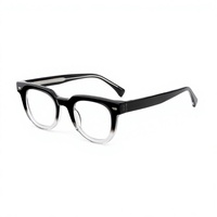 Montures de lunettes unisexes en acétate, monture intégrale carrée, lunettes optiques légères, pour la lecture et l'utilisation sur ordinateur