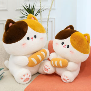 귀여운 빵 고양이 봉제 장난감 인형 맞춤형 OMD 생일 선물 감압 인형 - Product Image 5
