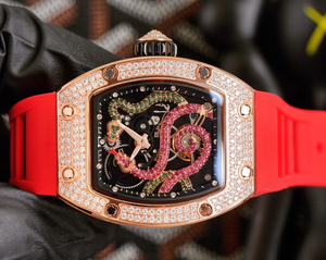Reloj Mecánico de Lujo Nueva Tendencia 2025 35-02 con Caja de Fibra de Carbono, Cristal de Zafiro, Esfera con Correa de Caucho y Reserva de Marcha - Product Image 2