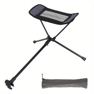 Silla Plegable Portátil con Reposapiés - Ultraportátil, Ergonómica, Plegable y Ajustable, para Camping, Playa y Actividades al Aire Libre - Product Image 1