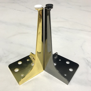 Pieds de meubles Luye Hardware 20 cm, épaisseur 3,0 mm, métal noir mat pour canapé, table basse, meuble TV - Product Image 3