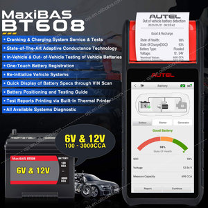 Maxibas BT608 Car Diagnostic Tools Battery & <b>Electrical</b> <b>System</b> Analyzer <b>Auto</b> Diagnostic OBD2 Scanner Vehicle Tools - Product Image 2