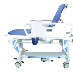 Carrito de Transporte Médico Manual con Manivela, Altura Ajustable, 4 Ruedas, Mobiliario Hospitalario para Uso en Emergencias y Pacientes - Product Image 2