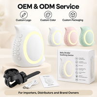 Dispositif de balancement portable pour poussette, pour calmer bébé, balancement mains libres avec bruit blanc, lumière LED nocturne, 3 minuteries automatiques