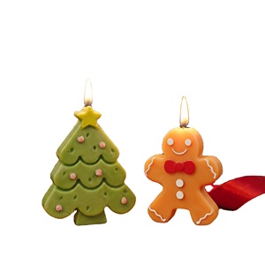 Christmas <b>Candles</b> <b>Gift</b> <b>Set</b> 4pcs Cute Santa Snowman Gingerbread Tree Soy Wax <b>Scented</b> <b>Candle</b> <b>Gift</b> Box Practical <b>Gift</b> <b>Set</b> - Product Image 3