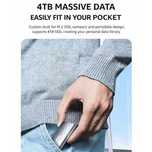 Caja Externa <span class=keywords><strong>de</strong></span> Aluminio para SSD M.2 NVMe NGFF, USB 3.1 Tipo C 10Gbps, Compatible con Discos Duros M.2 SSD 2230 2242 2260 2280 - Product Image 6