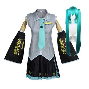 Disfraz de Miku para Mujer Estilo <span class=keywords><strong>Midi</strong></span> para Halloween, Concierto de Anime, Fiesta o Show de Cosplay Japonés IDOL-001 - Product Image 4