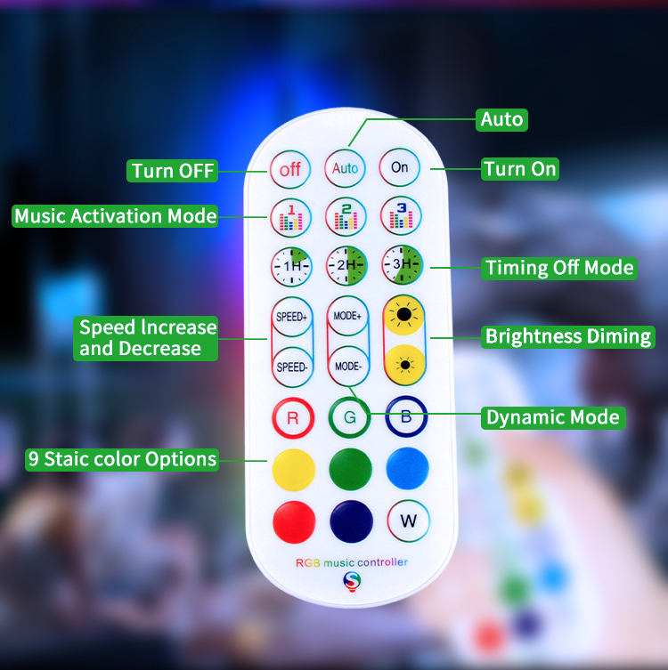 RGB LED Floor Lamp Bedroom Decoration RGBIC Corner Floor Lamp Remote Control Indoor Atmosphere Lamp
