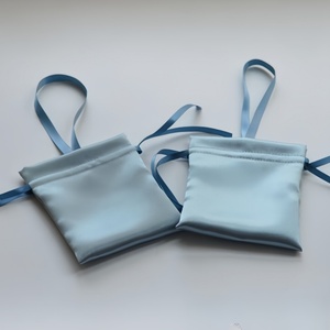 Manufacturer's Recyclable Silk <b>Drawstring</b> <b>Bags</b>-Screen Printed Wedding Candy & Souvenir Gift <b>Bags</b> Wine Red Hand-Held Small Cloth - Product Image 3