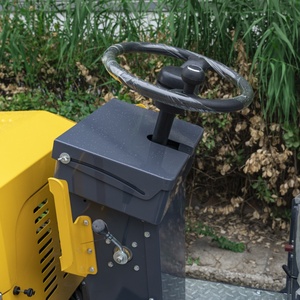 จำหน่ายรถบดถนน Ce Ride on Road Roller 1.5 ตัน 2 3 ระบบขับเคลื่อนไฮดรอลิกเต็มรูปแบบ เครื่องยนต์เบนซินแบบสั่นสะเทือน - Product Image 4