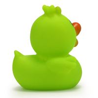 Jouets de bain pour bébé les plus vendus : Canard en caoutchouc vert clignotant de 2 pouces, jouet de bain pour bébé qui couine et qui cligne, unisexe