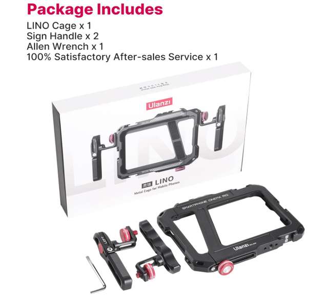ULANZI Universal Phone Video Rig Kit with Handles, Aluminum Handheld Stabilizer Phone Video Filmmaking Grip for Video Maker