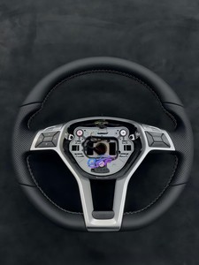 Volant en fibre de carbone, accessoires de voiture pour <span class=keywords><strong>Mercedes</strong></span> Benz Classe C W204 W205 <span class=keywords><strong>AMG</strong></span> W212 W213 W447 W463 GLC GLA - Product Image 3