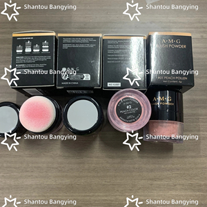 Poudre de fard à joues de maquillage pour le visage de poche rose imperméable de longue durée pigmentée en gros avec miroir bouffant - Product Image 5