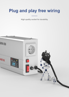 Régulateurs de tension automatiques numériques monophasés 220V AC 500VA à fixation murale pour usage SVC