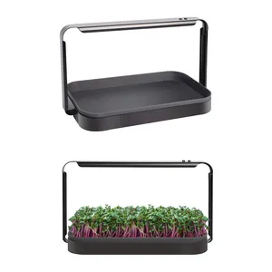 Newest Mini Indoor Garden Automatic Grow System Hydroponic Microgreen Plant Growing Light Tabletop With Stand