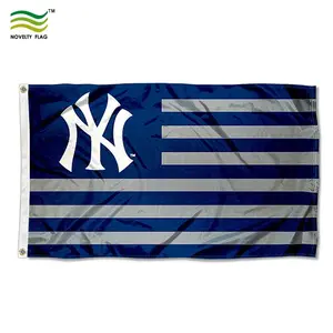 Bandera de los Yankees de Nueva York, impresión Digital de poliéster, Bandera de béisbol, para deportes y publicidad