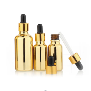 Chai tinh dầu thủy tinh mạ vàng 5ml 10ml 30ml 50ml 100ml, chai nhỏ giọt thủy tinh đựng serum - Product Image 2