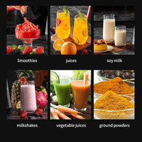2025 Blender Komersial 3L 3 in 1 Pembuat Smoothie Penghancur Jus Pengolah Makanan Silver Crest Heavy Duty