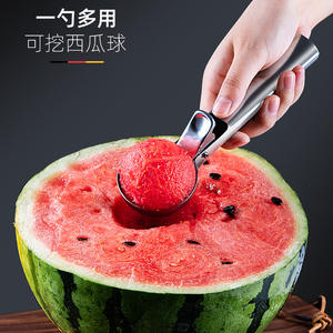 Stainless Steel <b>Ice</b> <b>Cream</b> Scoop 430 Large Spinning Manual Spring Loaded For Fruit <b>Balls</b> And Homemade <b>Ice</b> <b>Cream</b> - Product Image 3