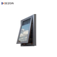 DEEZON China Factory Best Selling Australian Standard Aluminio Doble acristalamiento Ventanas correderas Toldo Ventana o Puerta de aluminio