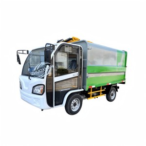 Camión de Basura Eléctrico Pequeño, Vehículo de Limpieza Sanitaria Autodescargable para Calle - Product Image 6