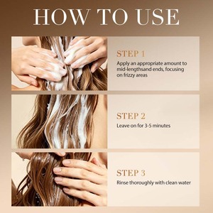 Masque capillaire réparateur en profondeur à la kératine UROSE 500g Répare les cheveux abîmés en profondeur - Product Image 4