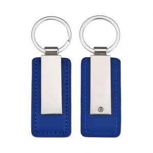Llaveros Personalizados con Logotipo, Correa de Cuero PU, Barra Metálica Plateada, Grabado Láser Personalizado al por Mayor - Product Image 3