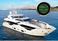 Speedometer Digital Bulat untuk Motor Listrik dan Kapal Balap dengan Meter Baterai, Akurasi Tinggi, Penunjuk Lokasi GPS, Ukuran 85mm