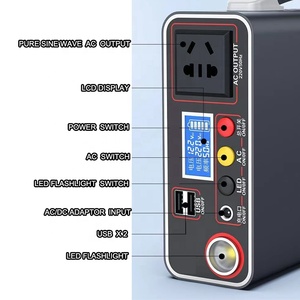 Chất lượng cao 300 Wát năng lượng mặt trời Trạm điện 378wh pin Lithium ion sửa đổi Sine Wave Inverter loại c-công suất cao ngoài trời điện - Product Image 6