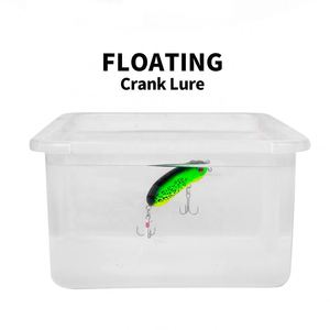 Leurre de pêche artificiel 6cm 10g pour <span class=keywords><strong>brochet</strong></span>, <span class=keywords><strong>petit</strong></span> wobbler coulant, leurre ver-minnow avec hameçon à plume - Product Image 6