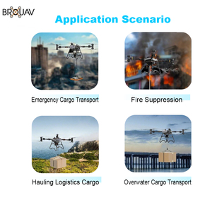 Dron Pulverizador Agrícola de Carga Pesada, Plataforma UAV de Fibra de Carbono y Aleación de Aluminio para Entrega de Carga en Agricultura - Product Image 3