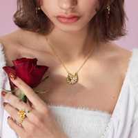 Collier fer à cheval de la série fleurs de luxe léger, œillet, violet, narcisse, pois doux, rose, polyvalent