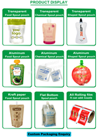 Sac en plastique personnalisé Emballage de nourriture pour bébé sans BPA 2oz 60ml 100ml Pochette de bec de nourriture pour bébé fraîchement pressée réutilisable