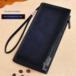 Portefeuille en <span class=keywords><strong>cuir</strong></span> <span class=keywords><strong>artisanal</strong></span> avec effet de couleur patiné à la main et fermeture éclair en métal durable - Product Image 6