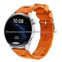 Bracelet de montre en silicone à boucle rapide motif H pour GT3/4/5/6 et Watch567 Herms