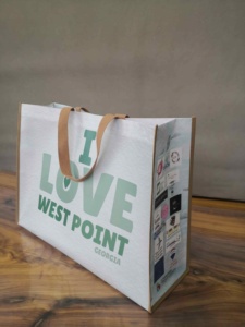 Sacs de courses en tissu non tissé personnalisables avec logo, réutilisables, écologiques, pour supermarché, vente en gros - Product Image 3