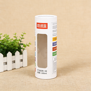 Wholesale Custom Printed Kraft Paper Cylinder <b>Box</b> With Transparent PVC Window Luxury <b>Round</b> Tube For Retail Display - Product Image 5