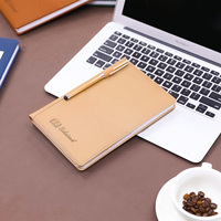 Carnet de notes de haute qualité avec pochette, couverture en cuir PU format A5, vente en gros