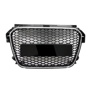 Griglia griglia anteriore <span class=keywords><strong>nera</strong></span> lucida a nido d'ape stile auto RS1 per <span class=keywords><strong>Audi</strong></span> <span class=keywords><strong>A1</strong></span> S1 8X 2011 2012 2013 2014 2015 - Product Image 2
